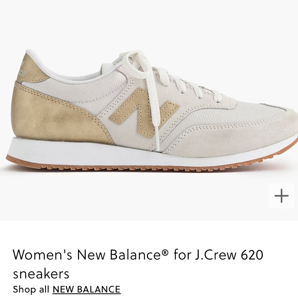 Gold & Ivory Women's New Balance® for J.Crew 620 sneakers